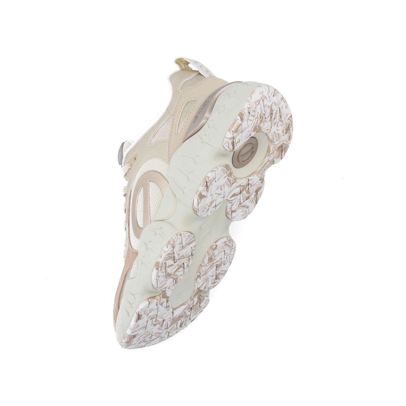 KRAZEE RUNNER W - KNIT/STAMP/NACR - OFF WHITE/PALE PINK